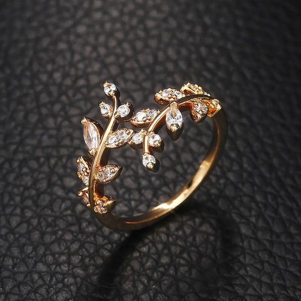 Elegants zelta gredzens Vine | Zelts