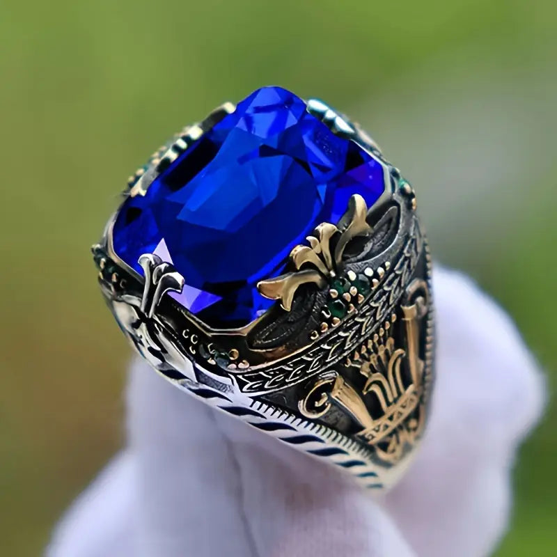 Gredzens Klara Saphira | Jauktais zelts
