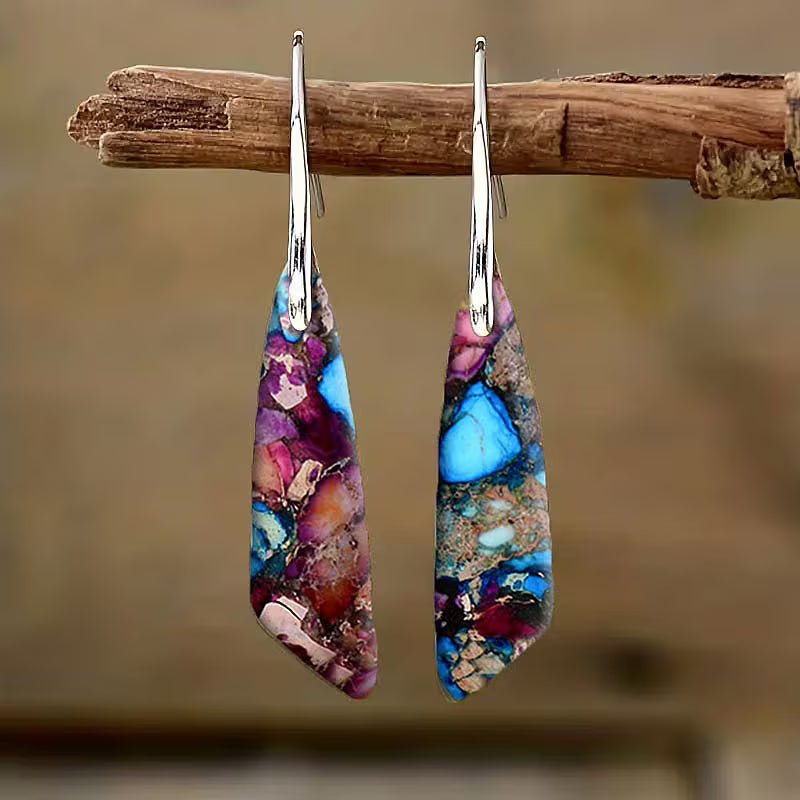 Unikāli tirkīza boho auskari
