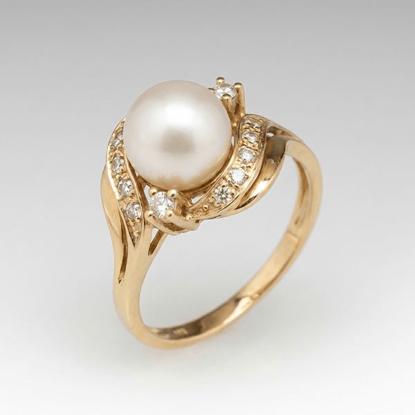 Zelta gredzens ar pērli