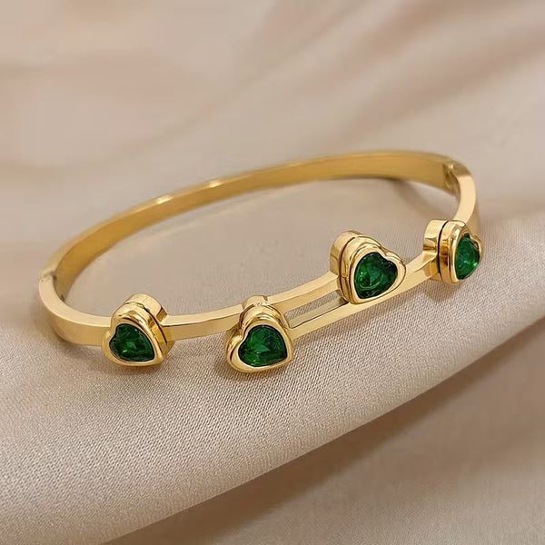 Zelta aproce „Verde Hearts“