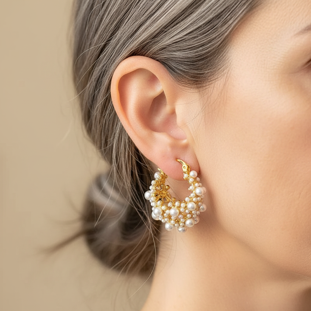 Auskari Pērļu elegance