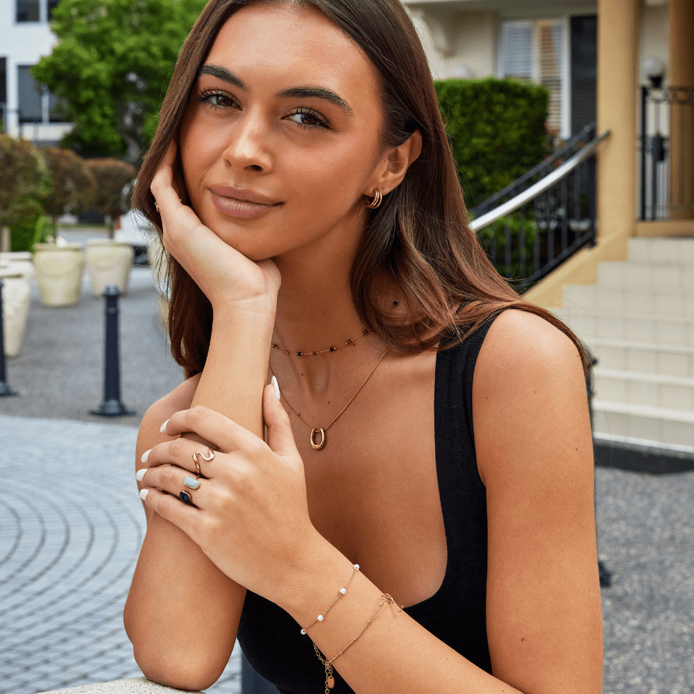Zelta pakava kaklarota „Petra“